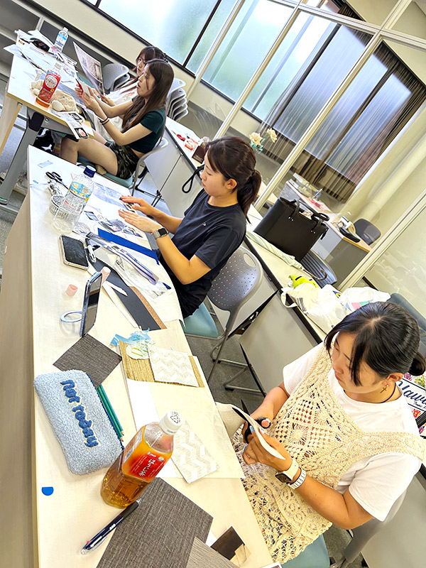 秘書実務演習の様子