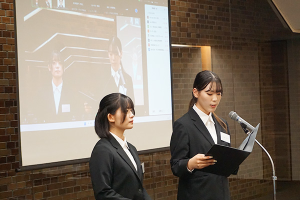 インターンシップ報告会の様子