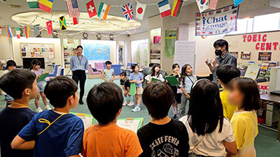 キャンパス見学の様子