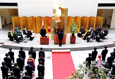 学位授与式の様子