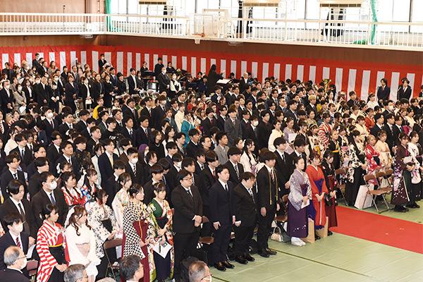 卒業式の様子
