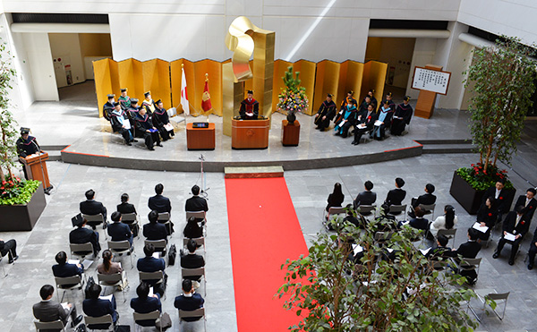 学位授与式の様子