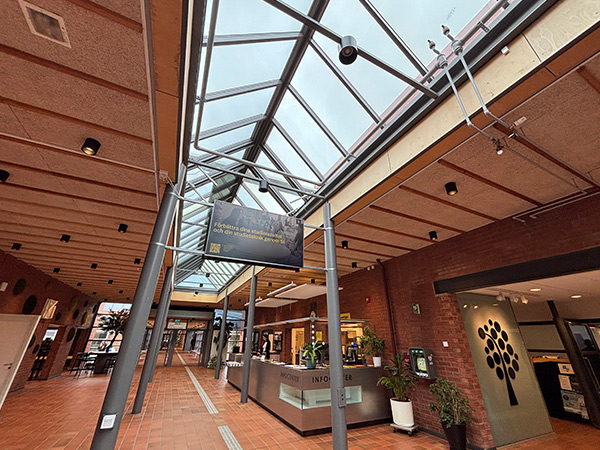 スウェーデン・リネアス大学のエントランスの様子